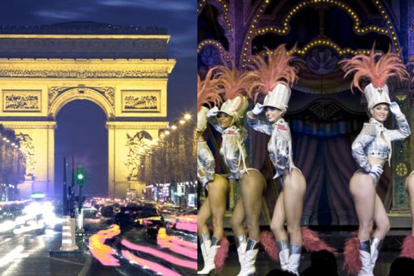 Busstur och show på Moulin Rouge i Paris