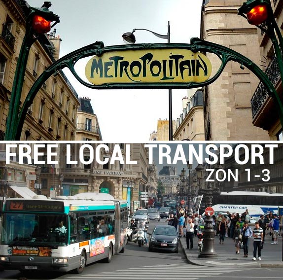 Fria resor med Paris lokaltrafik