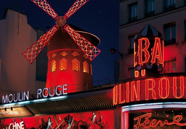 Kabare show Moulin Rouge i Paris