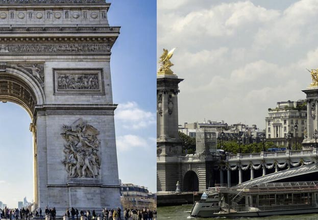 Boka en tur på floden Siene och inträde til triumfbågen i Paris
