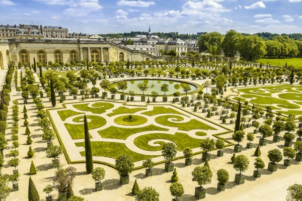 Versailles slott inklusive trädgårdarna